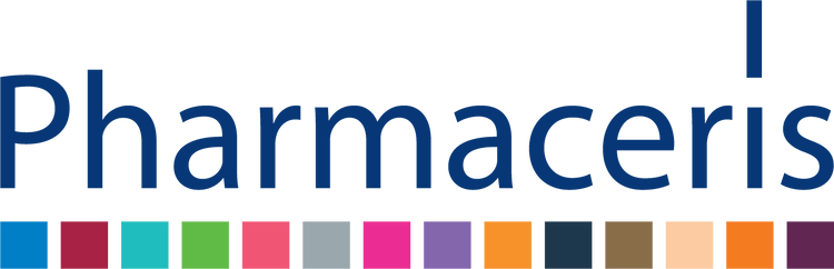 Logo de la marque Pharmaceris – soins dermatologiques pour peaux sensibles, acnéiques, sèches ou hyperpigmentées – disponibles sur LaParaDuLac, parapharmacie en ligne en Tunisie fiable et moins chère