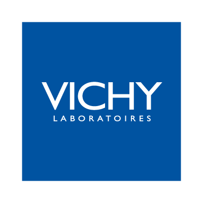 Logo de la marque Vichy – soins visage, anti-âge, anti-chute et hydratation à base d’eau volcanique – disponibles sur LaParaDuLac, parapharmacie en ligne en Tunisie fiable et moins chère