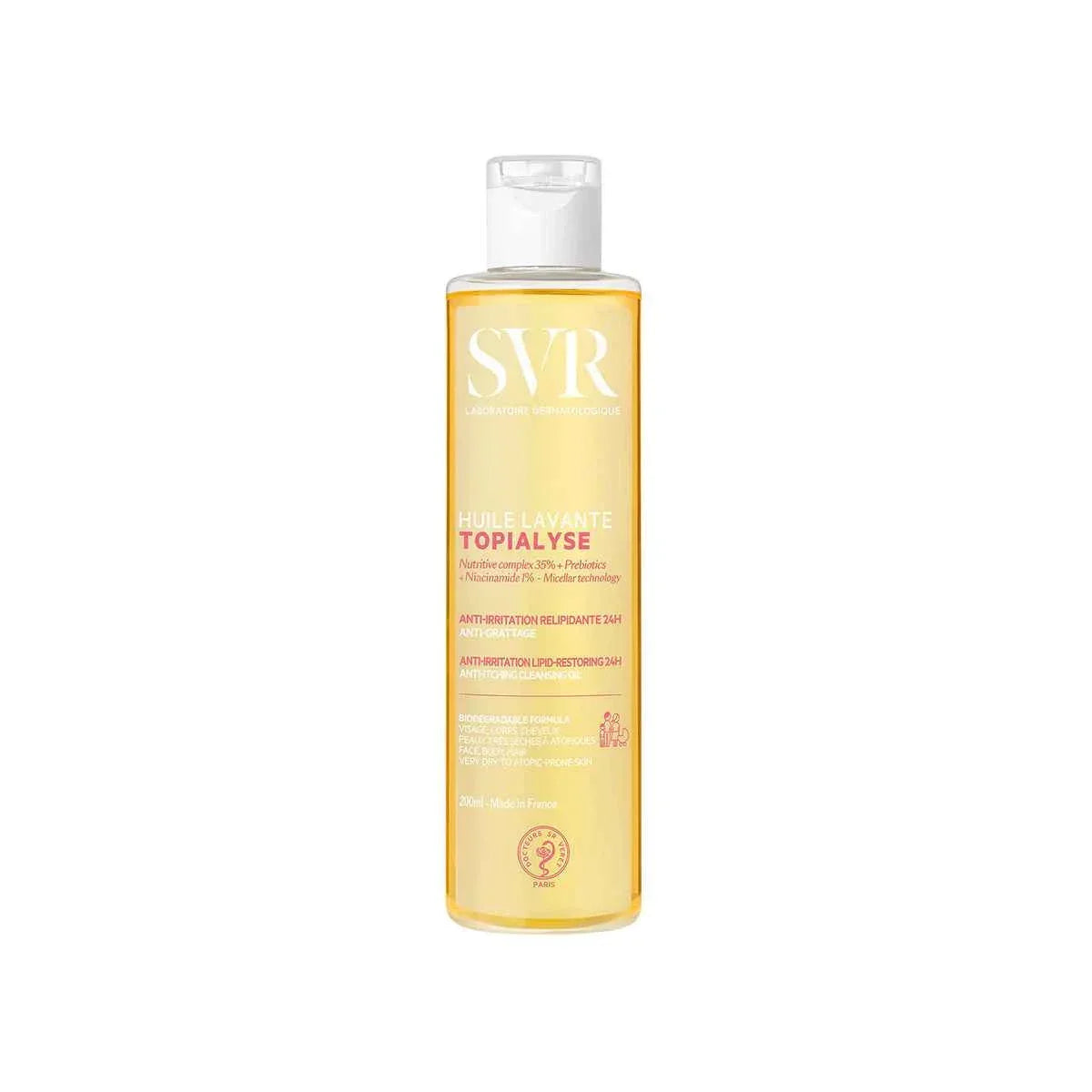 SVR Huile Lavante Topialyse 200ml, nettoyant anti-irritation pour peaux très sèches à atopiques | La Para Du Lac