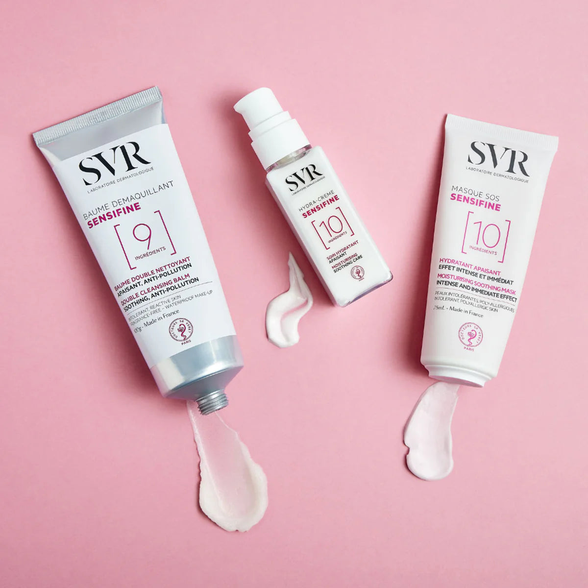 SVR SENSIFINE Masque SOS 10 – masque apaisant intense 75 ml pour peaux sensibles, disponible sur laparadulac.com, parapharmacie en ligne en Tunisie.
