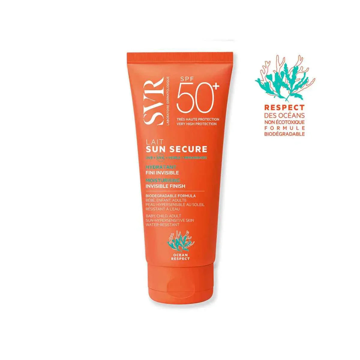 SVR SUN SECURE Lait SPF50+ Tunisie original authentique - parapharmacie en ligne La Para Du Lac