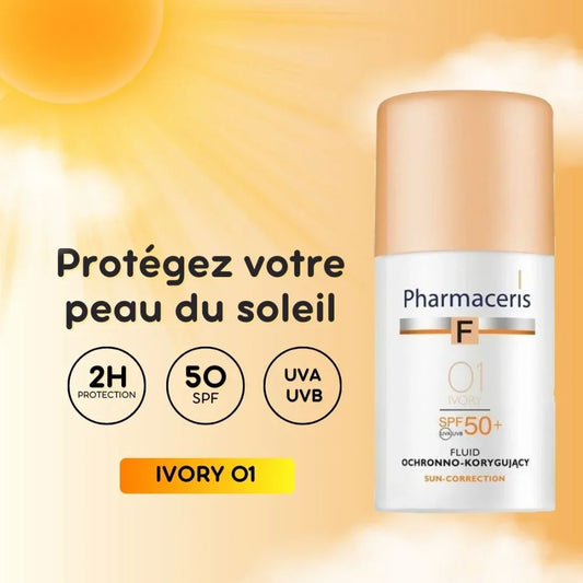 PHARMACERIS Ecran FDT Ivory 01 SPF50+ Tunisie original authentique - parapharmacie en ligne La Para Du Lac