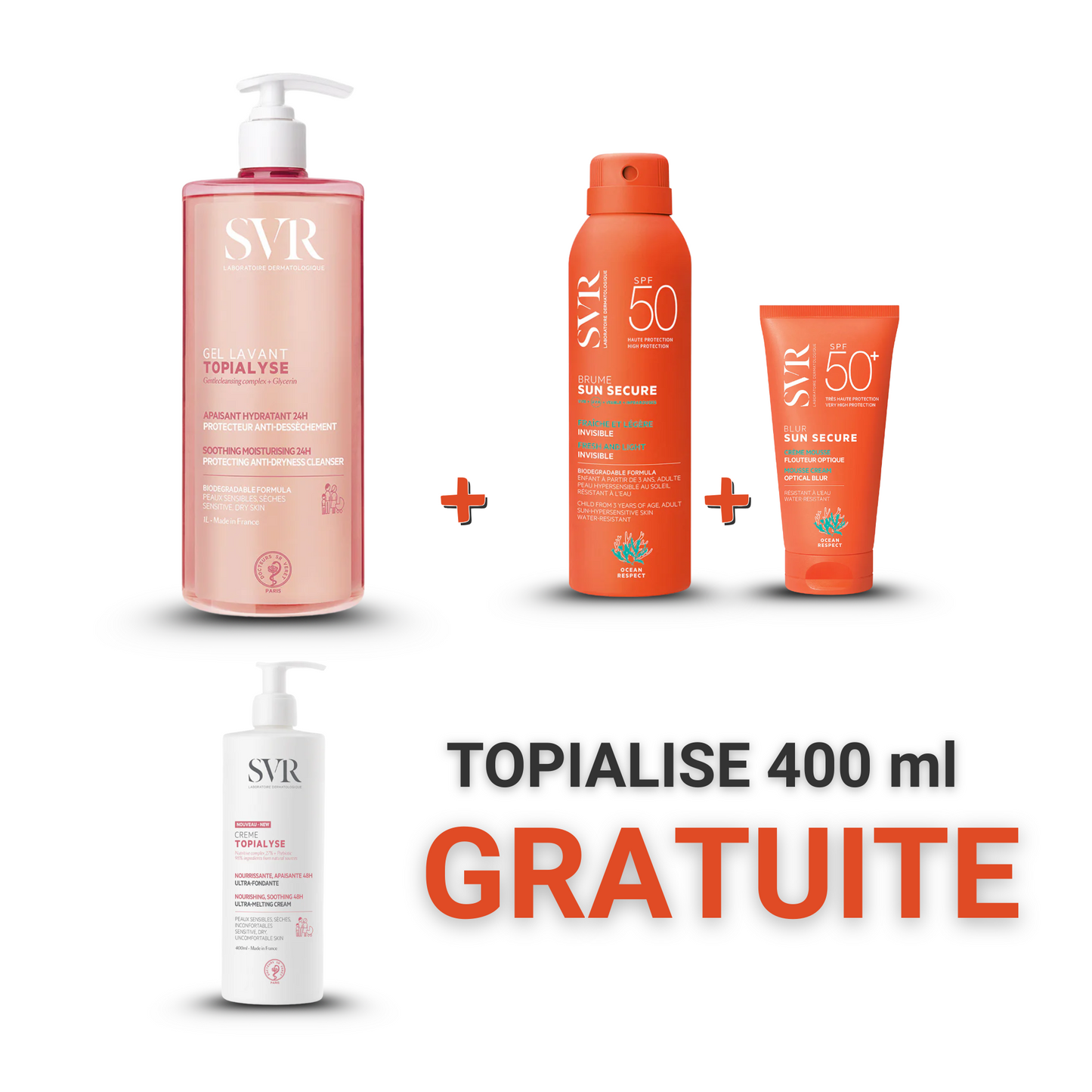 SVR Pack Été/Rentrée – Blur + Brume + Lavant + Crème 400ml OFFERTE