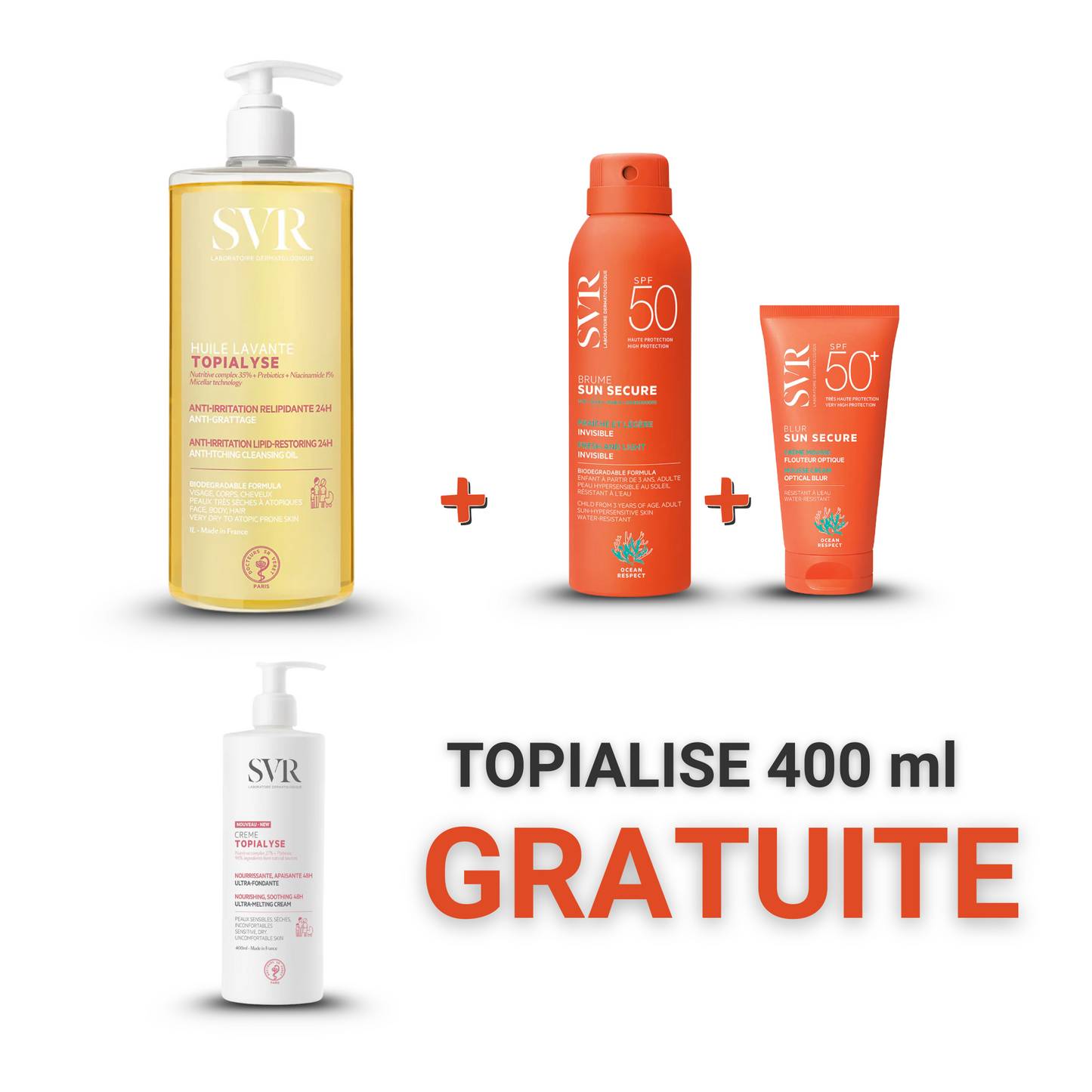 SVR Pack Été/Rentrée – Blur + Brume + Lavant + Crème 400ml OFFERTE