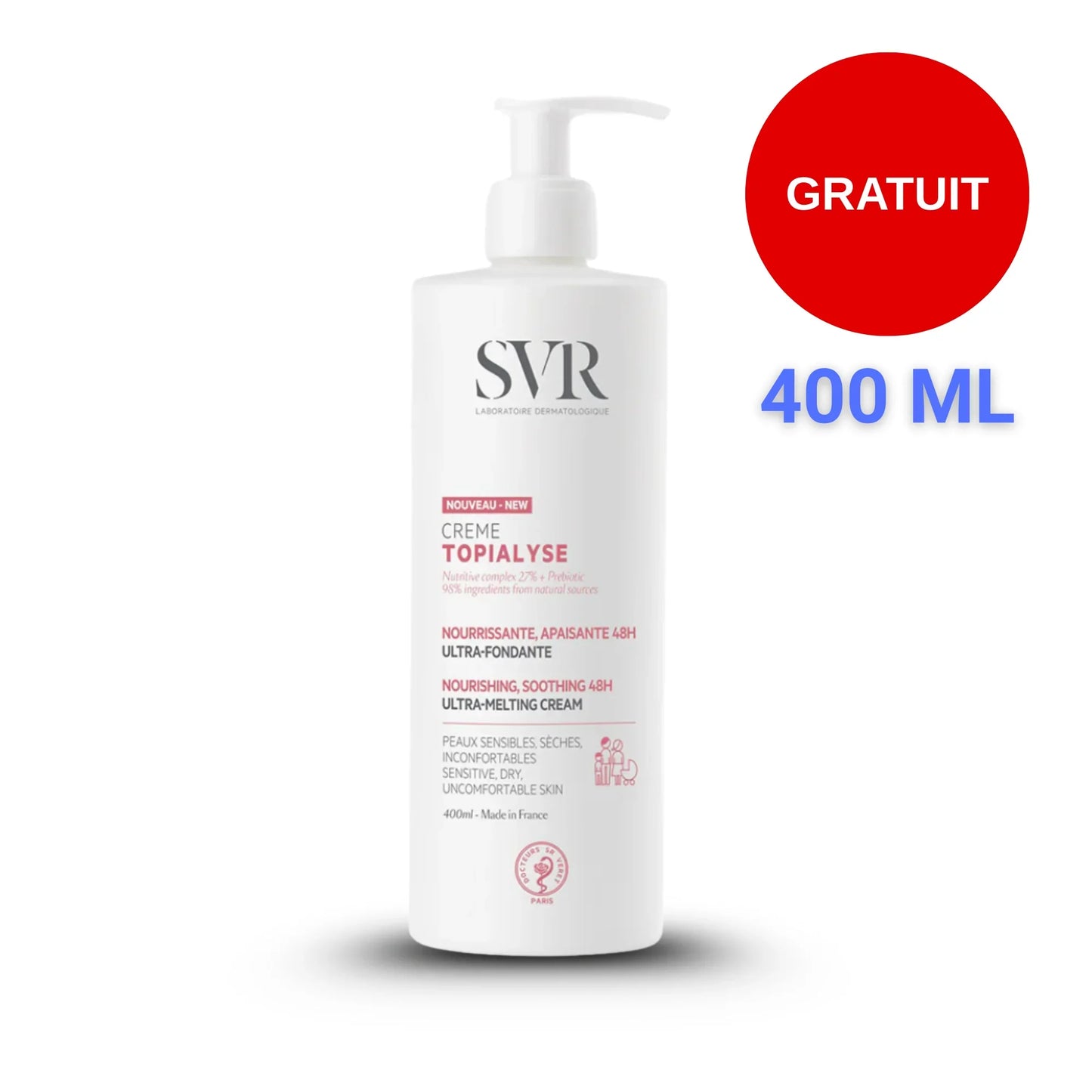 SVR Pack Été/Rentrée Crème 400ml Offerte Tunisie original authentique - parapharmacie en ligne La Para Du Lac