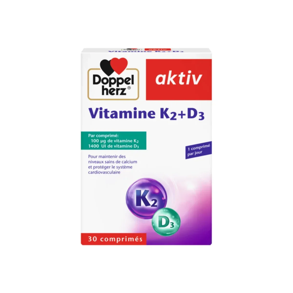 AKTIV Vitamine K2 D3 Tunisie original authentique - parapharmacie en ligne La Para Du Lac