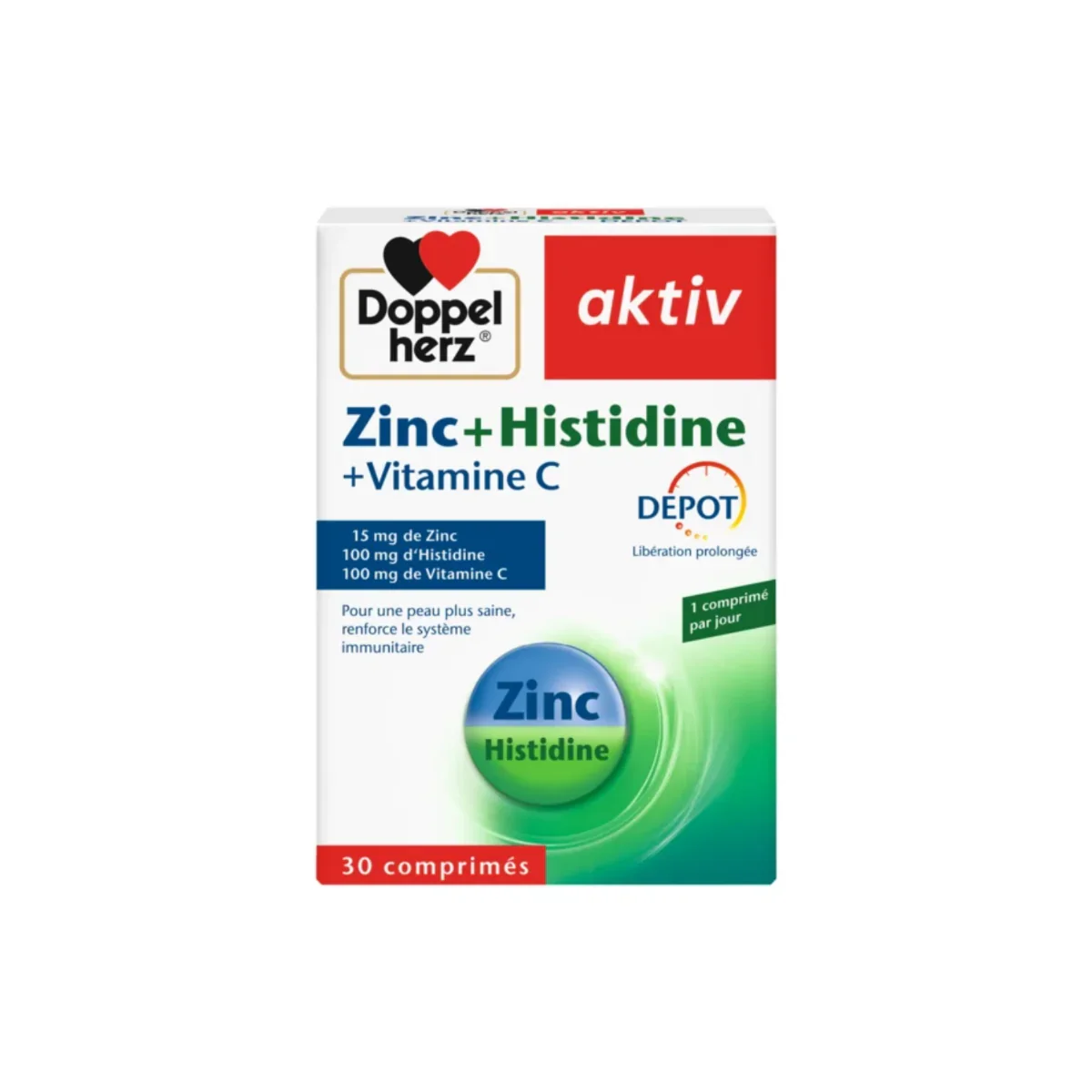 AKTIV Zinc Histidine Vitamine C Tunisie original authentique - parapharmacie en ligne La Para Du Lac