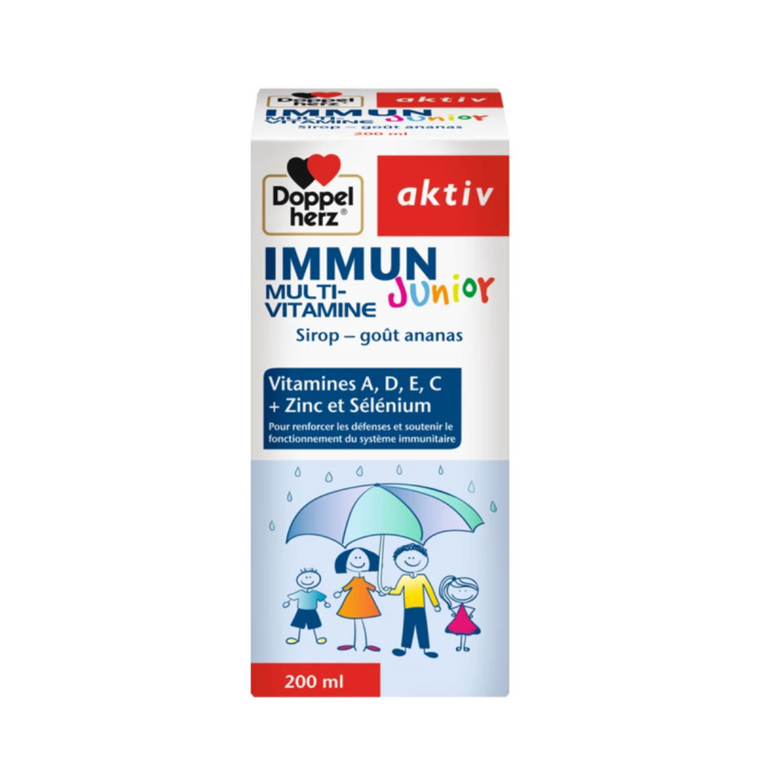 Sirop immunité enfant AKTIV Immun Junior en vente sur laparadulac.com | Parapharmacie Tunisie | Vitamines & zinc pour renforcer les défenses