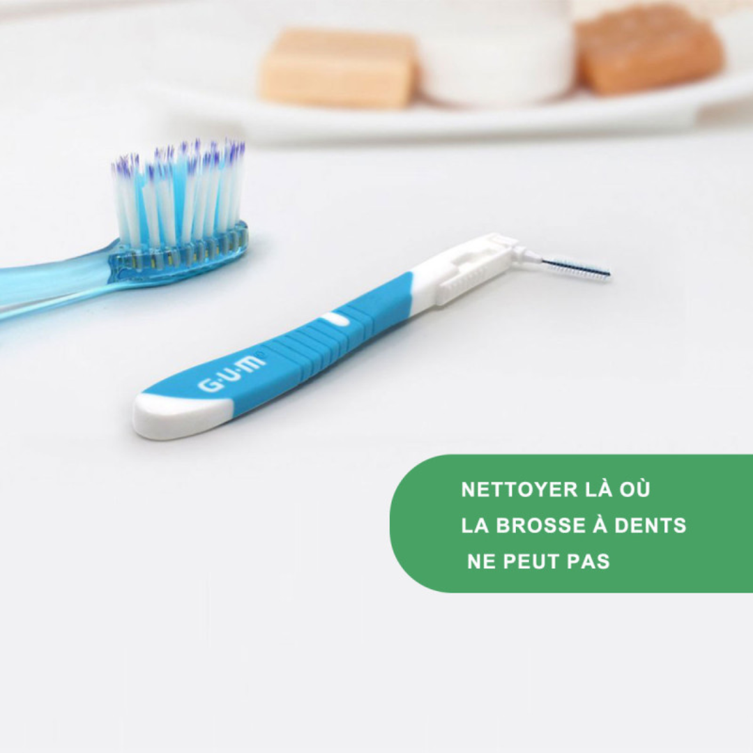 Brossettes interdentaires GUM Bi-Direction 0.7mm vert, disponibles sur laparadulac.com parapharmacie Tunisie pour hygiène interdentaire efficace