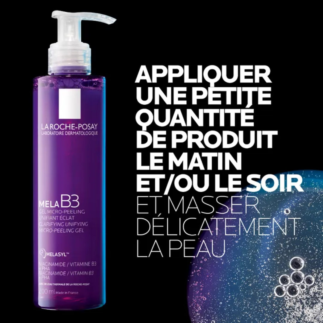MELA B3 Gel nettoyant anti-taches – soin visage hyperpigmentation Tunisie – disponible sur laparadulac.com