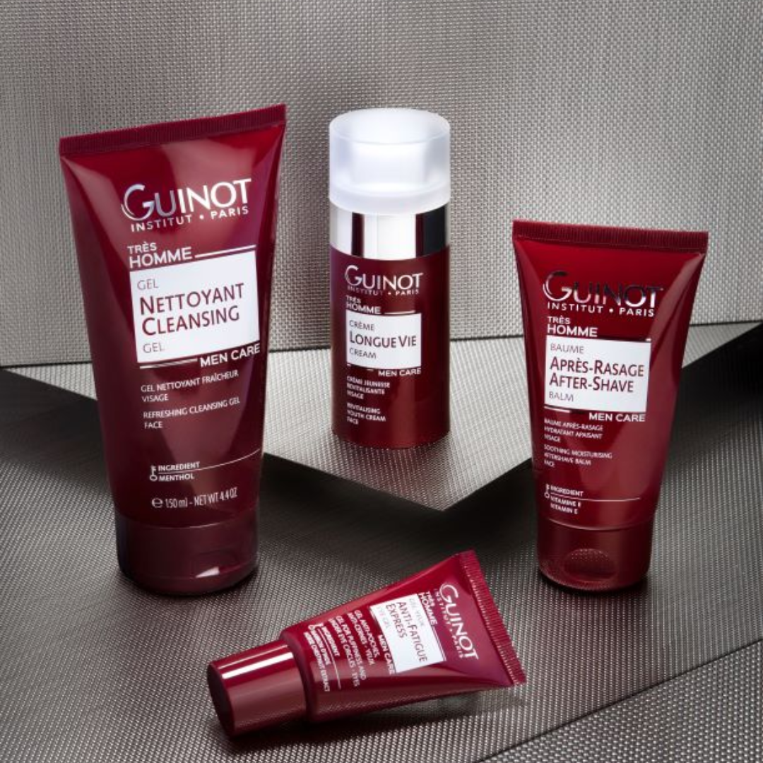 GUINOT Crème visage homme anti-âge 50ml sur laparadulac.com, parapharmacie Tunisie. Tonifie, lisse et hydrate la peau masculine.