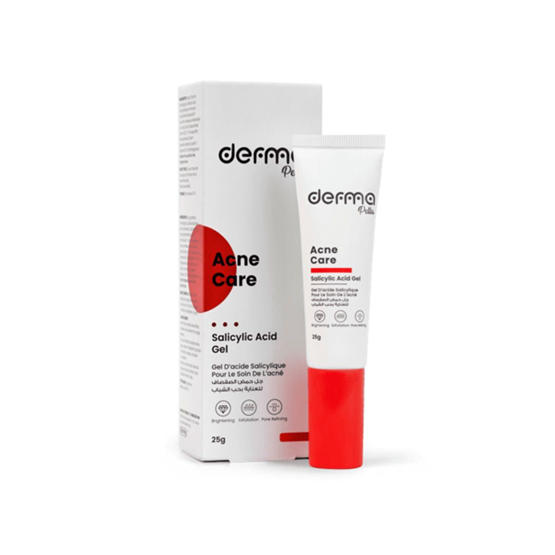 Gel anti‑acné ciblé DERMA Pella 25 g pour peau plus nette, disponible sur laparadulac.com, parapharmacie Tunisie.