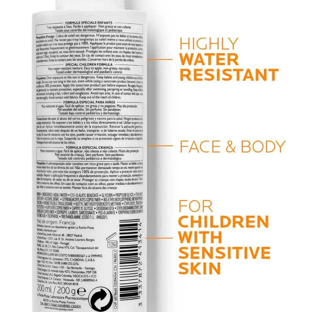 LA ROCHE POSAY ANTHELIOS Dermo Pediatrics Spray SPF50+ Tunisie original authentique - parapharmacie en ligne La Para Du Lac