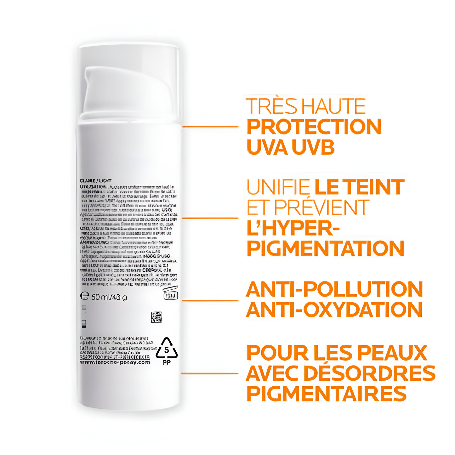 La Roche-Posay Anthelios Pigment Correct SPF50+ Teinté – Crème solaire anti-taches Tunisie – achat sur laparadulac.com