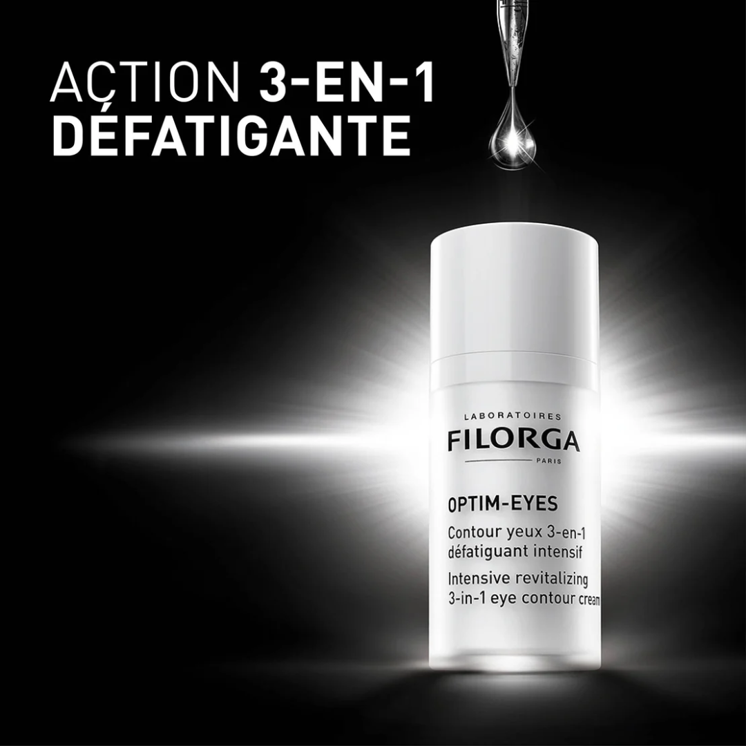 FILORGA Optim‑Eyes 15 ml – gel contour des yeux anti-poches, cernes et ridules