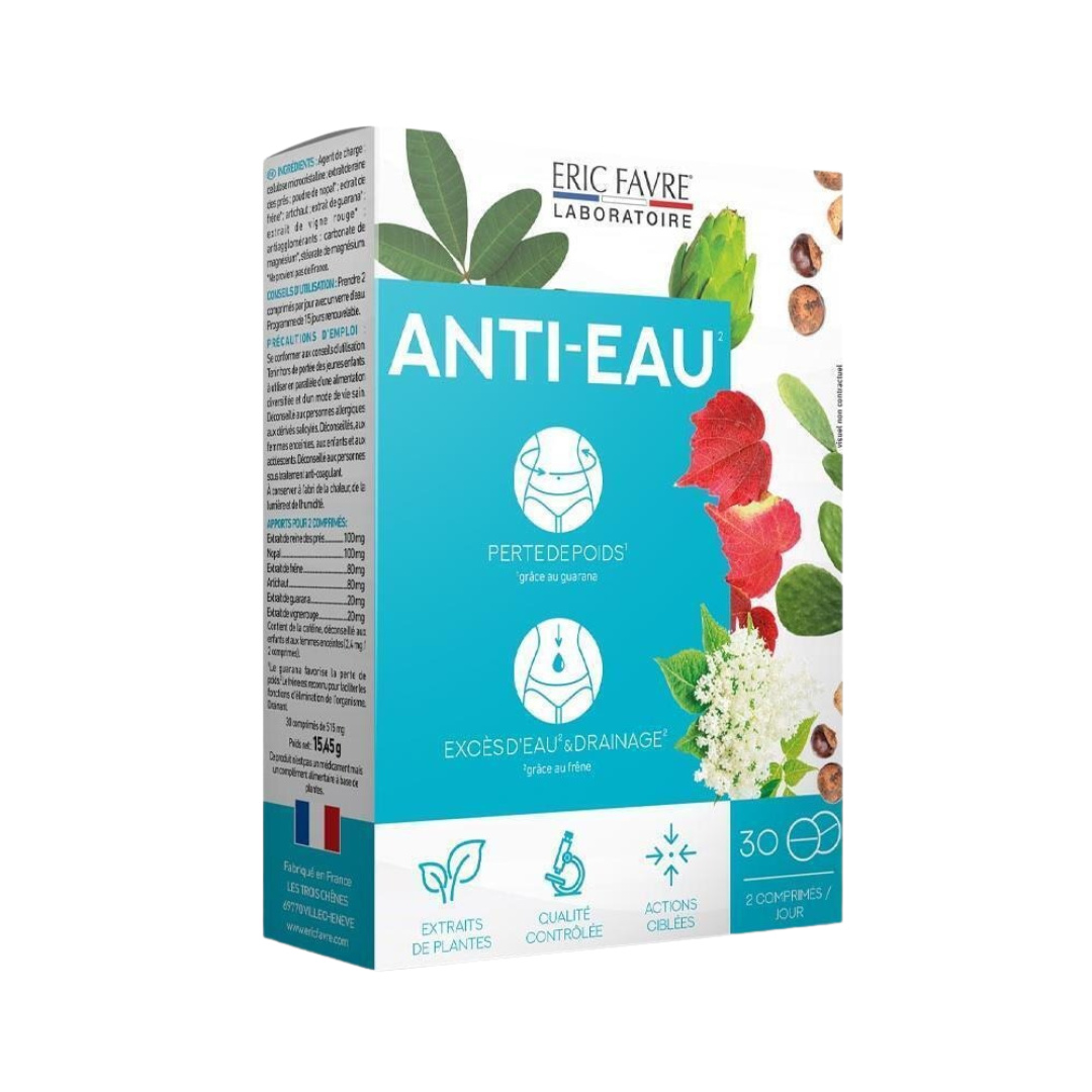 Programme Anti‑Eau 15 jours sur laparadulac.com, parapharmacie Tunisie : complément drainant, rétention d’eau, silhouette dégonflée.