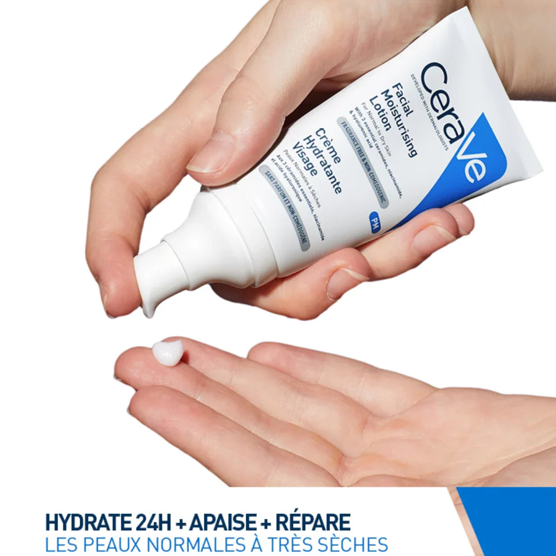 CERAVE Crème Hydratante Visage Tunisie original authentique - parapharmacie en ligne La Para Du Lac
