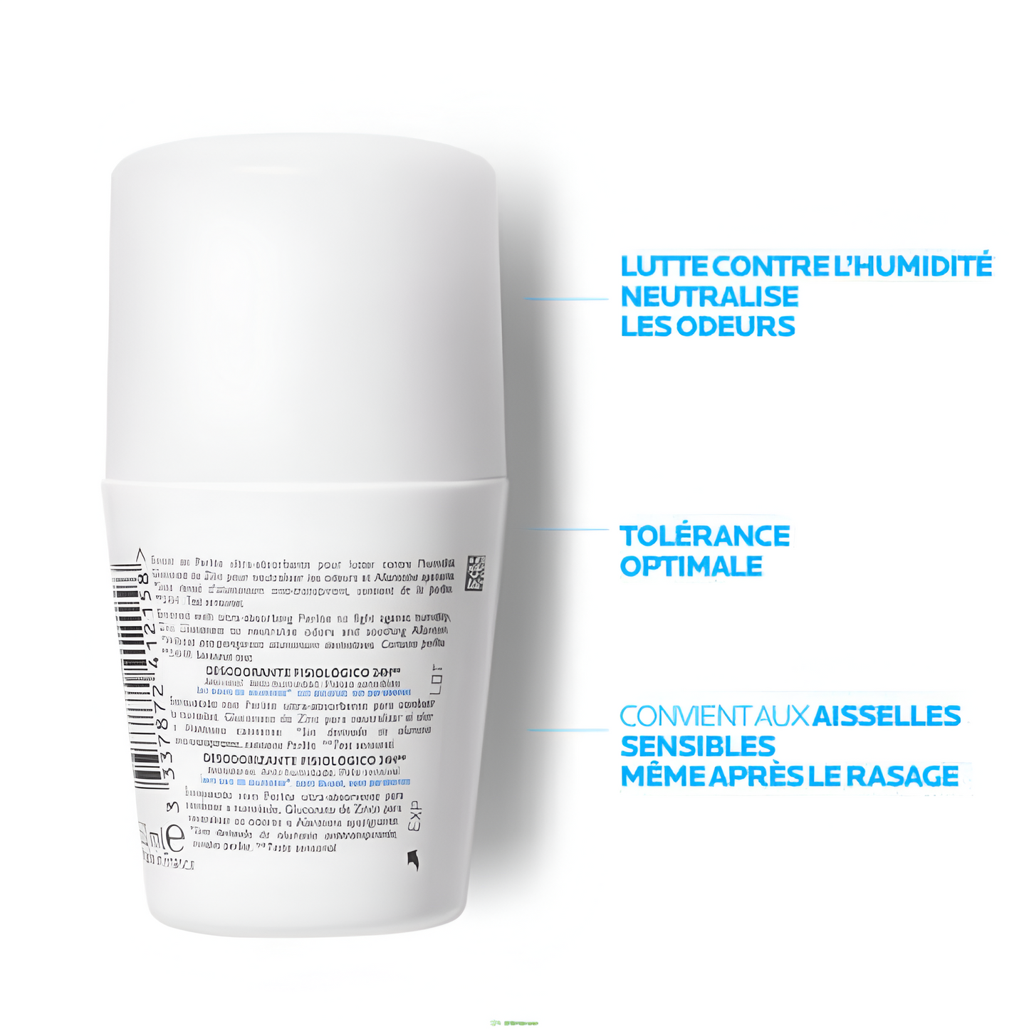 Déodorant Physiologique 24h La Roche-Posay – roll-on peaux sensibles sans alcool – parapharmacie en ligne Tunisie – laparadulac.com