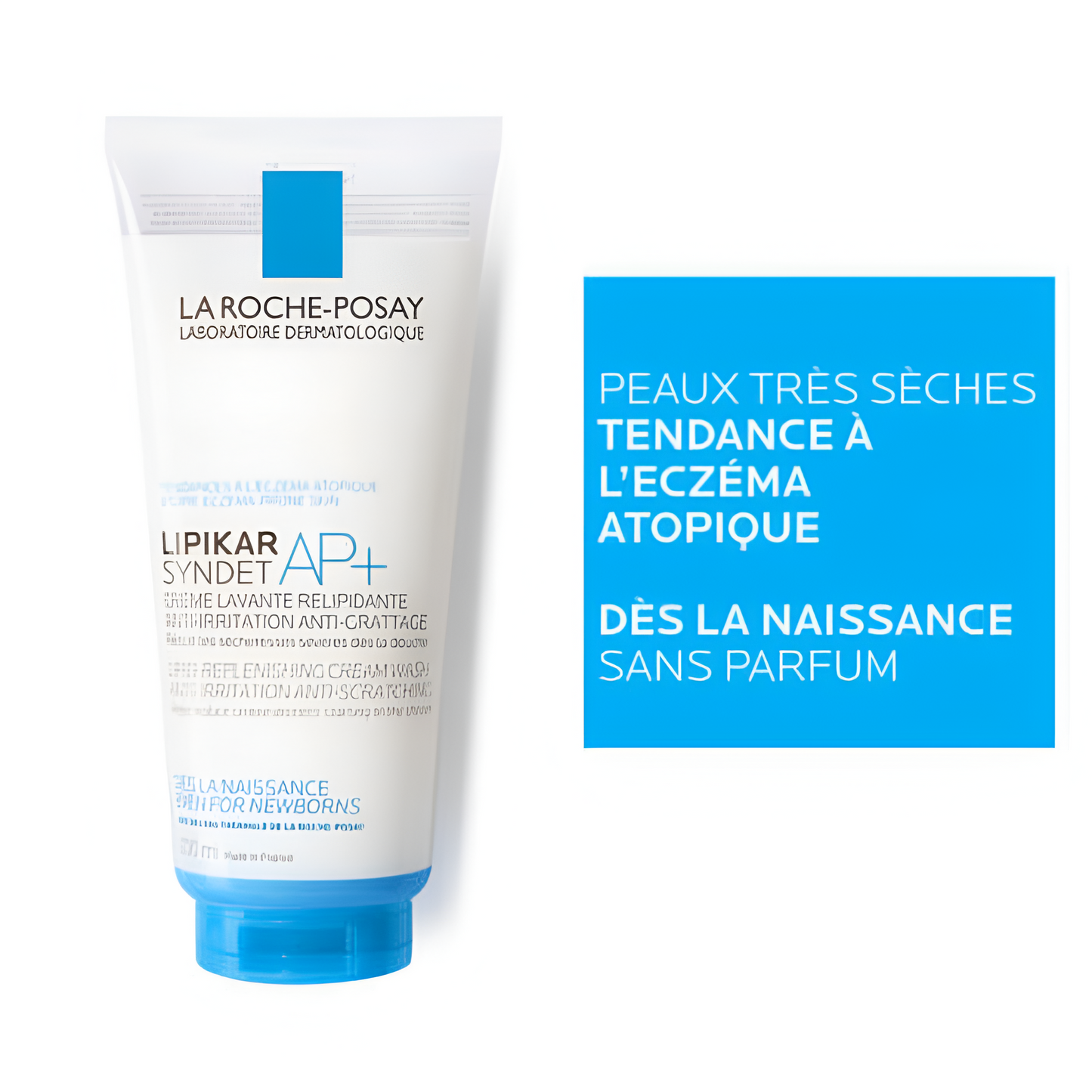 La Roche-Posay Lipikar Syndet AP+ – gel lavant doux peau très sèche et atopique – parapharmacie en ligne Tunisie – laparadulac.com