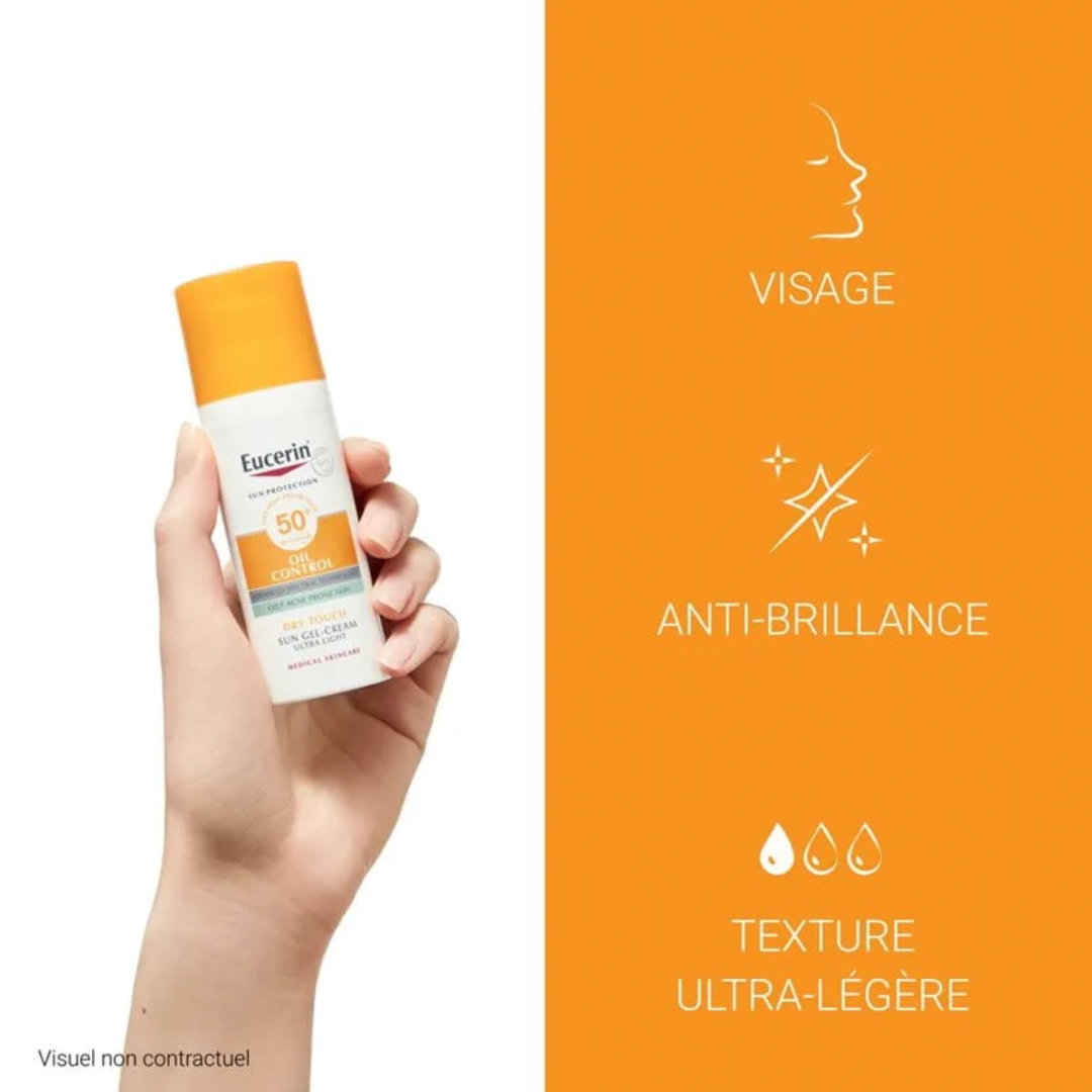 Eucerin Oil Control SPF50+ – solaire visage anti-imperfections et sébum – prix Tunisie