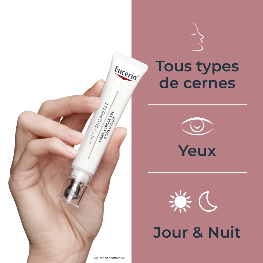 Eucerin Anti Pigment Contour des Yeux Illuminateur disponible sur laparadulac.com parapharmacie Tunisie soin anti-taches contour yeux hydratant