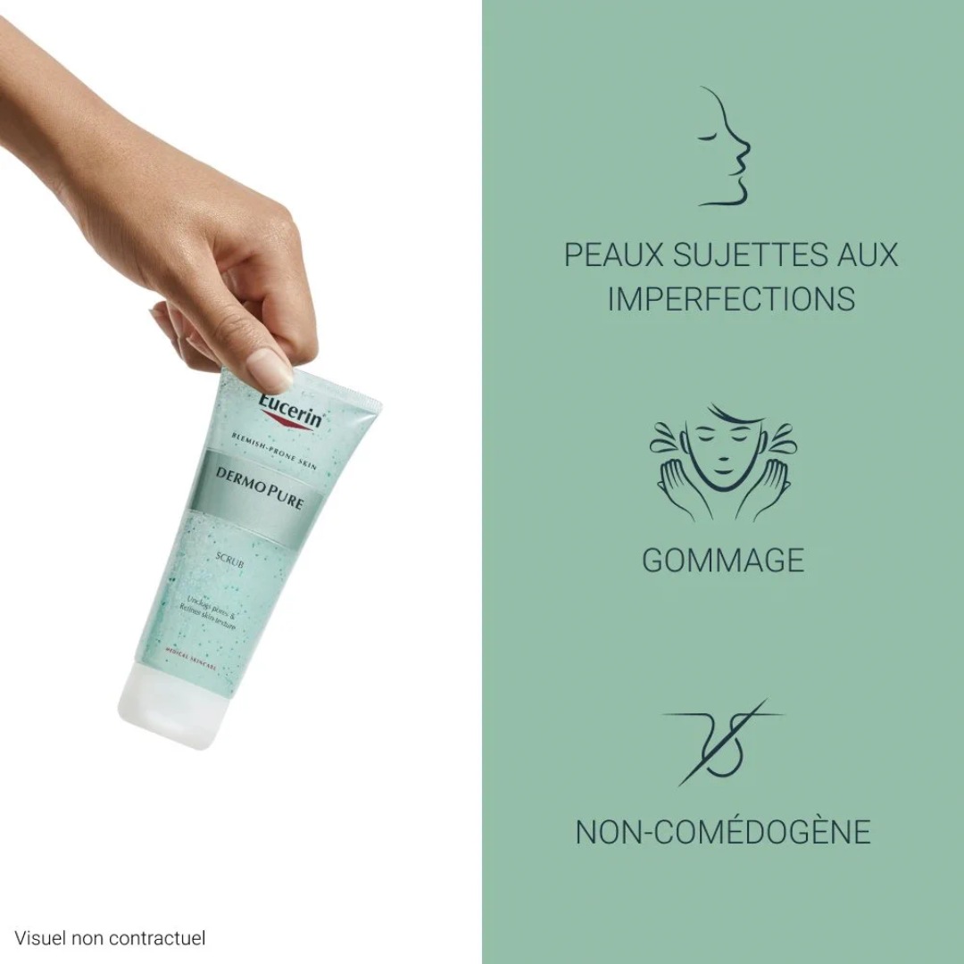Gommage anti-imperfections Eucerin Dermopure – peau nette et lisse – Tunisie