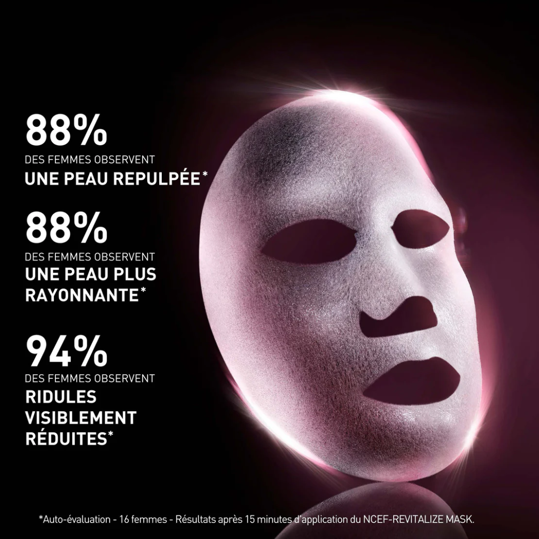 FILORGA NCEF-Revitalize Mask Tunisie – masque visage régénérant et revitalisant, soin anti-âge éclat et hydratant intensif, cosmétique française haut de gamme FILORGA, parapharmacie en ligne Tunisie Lac 2, produits FILORGA originaux pas cher Tunisie, acheter FILORGA NCEF Revitalize Mask en Tunisie sur laparadulac.com