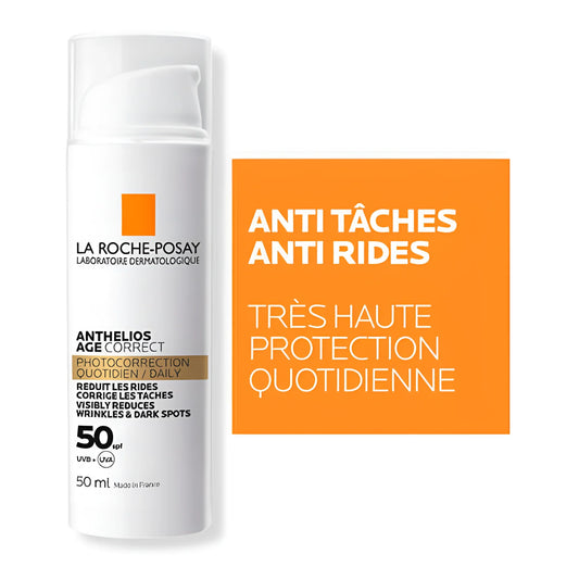 LA ROCHE-POSAY ANTHELIOS Age Correct SPF50 Tunisie original authentique - parapharmacie en ligne La Para Du Lac