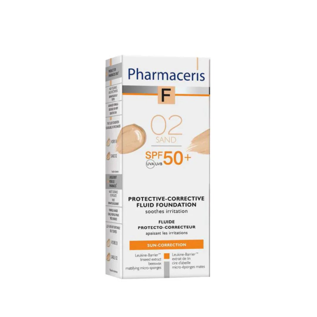 PHARMACERIS Ecran FOND De Teint SAND 2 SPF50+ Tunisie original authentique - parapharmacie en ligne La Para Du Lac