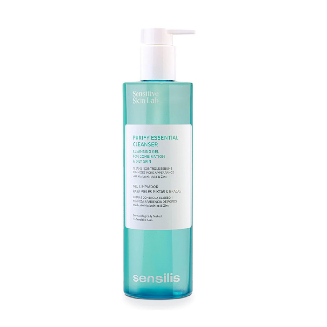“Sensilis Purify Essential Cleanser 400 ml gel purifiant – élimine impuretés et excès de sébum – laparadulac.com – parapharmacie Tunisie”