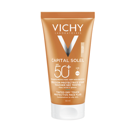 BB crème solaire teintée Vichy SPF 50 disponible sur laparadulac.com, parapharmacie Tunisie pour protection visage à Tunis.
