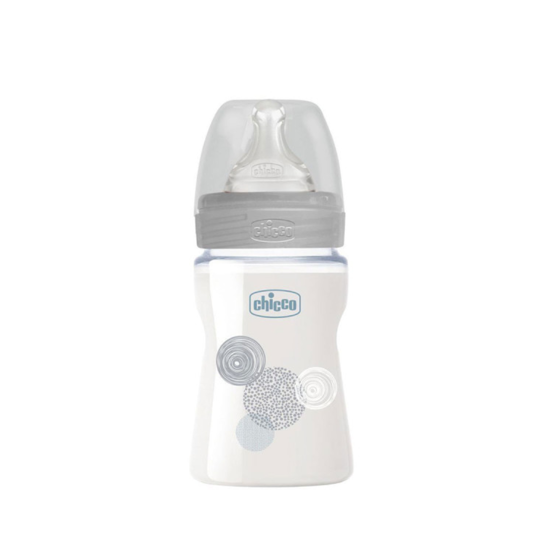 Biberon Chicco Well Being 150ml en verre anti-coliques – parapharmacie Tunisie sur laparadulac.com