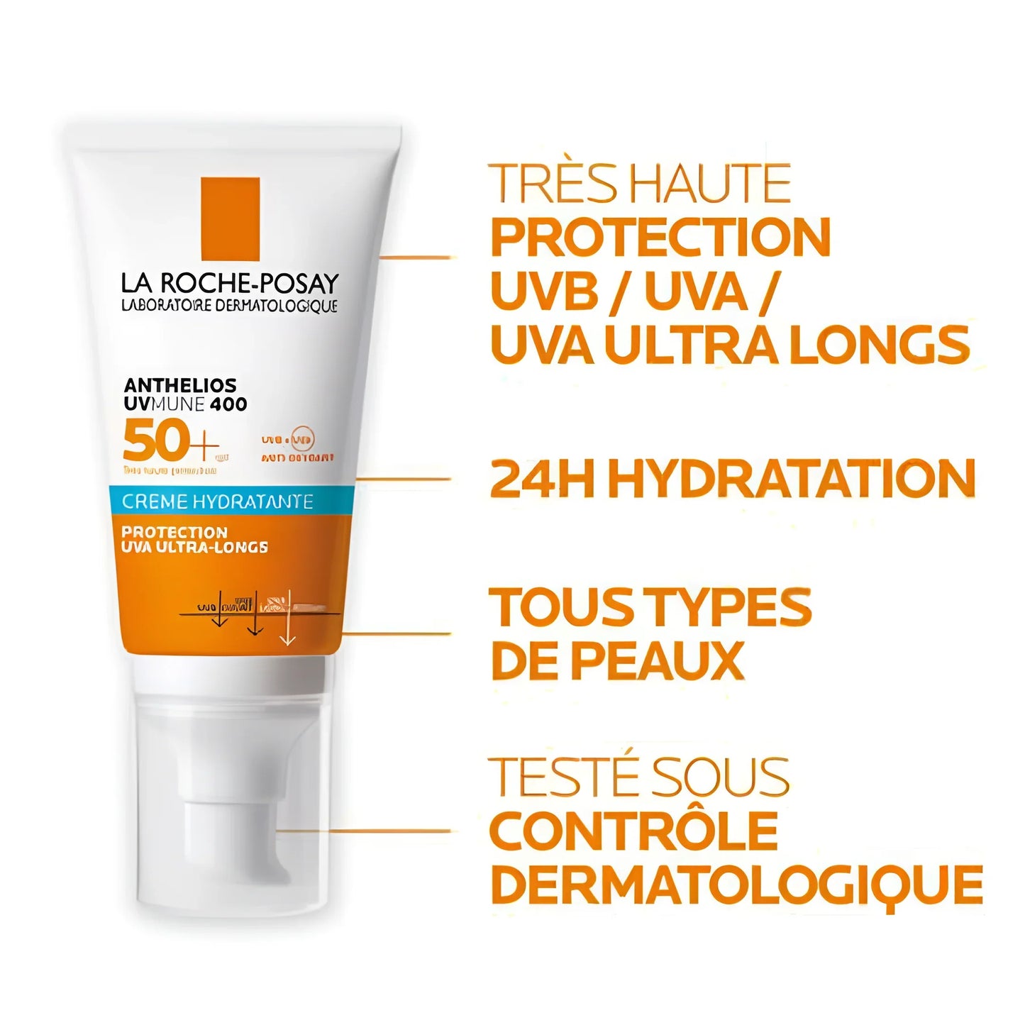 LA ROCHE POSAY ANTHEOLIOS UVmune 400 SPF50+ Tunisie original authentique - parapharmacie en ligne La Para Du Lac