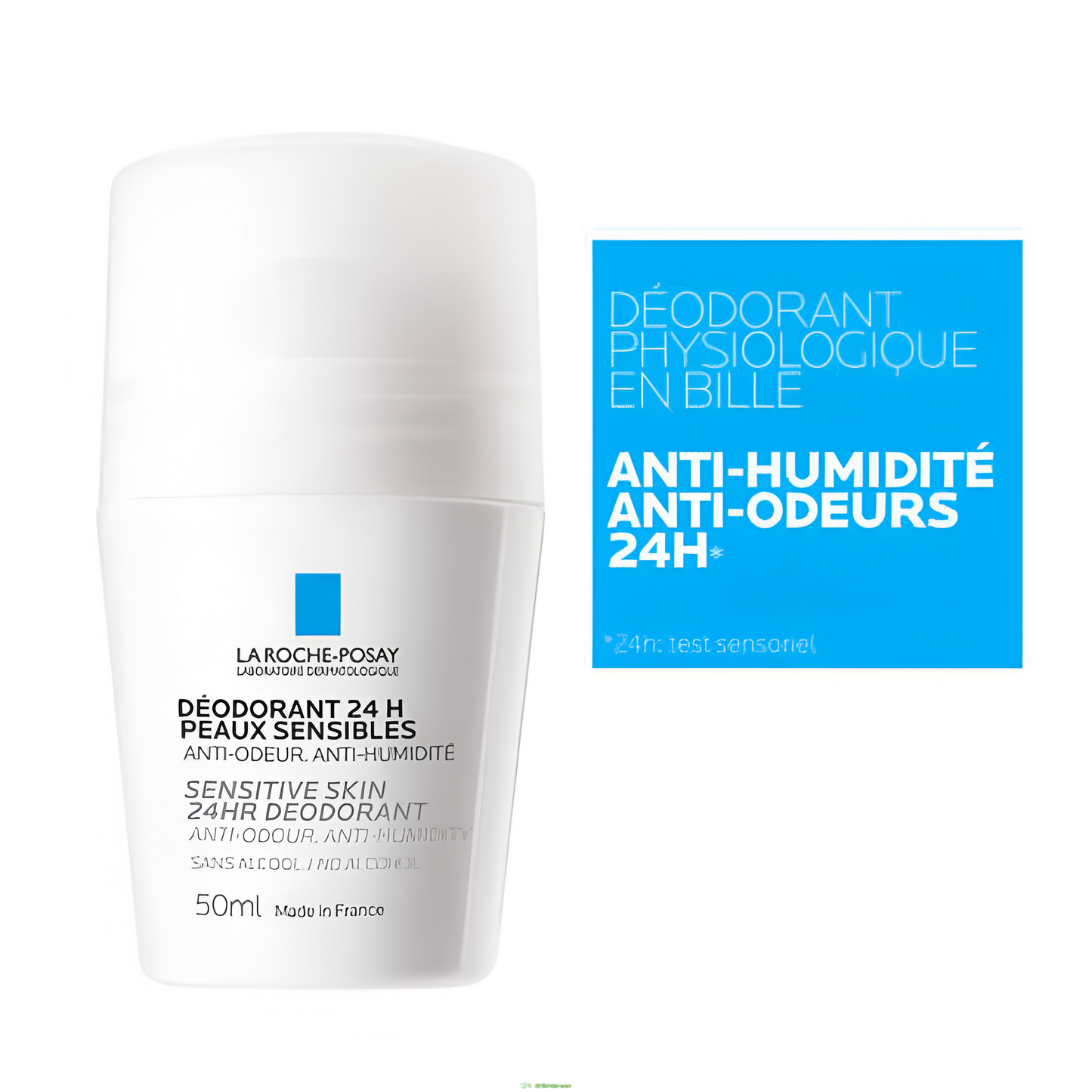 Déodorant Physiologique 24h La Roche-Posay – roll-on peaux sensibles sans alcool – parapharmacie en ligne Tunisie – laparadulac.com