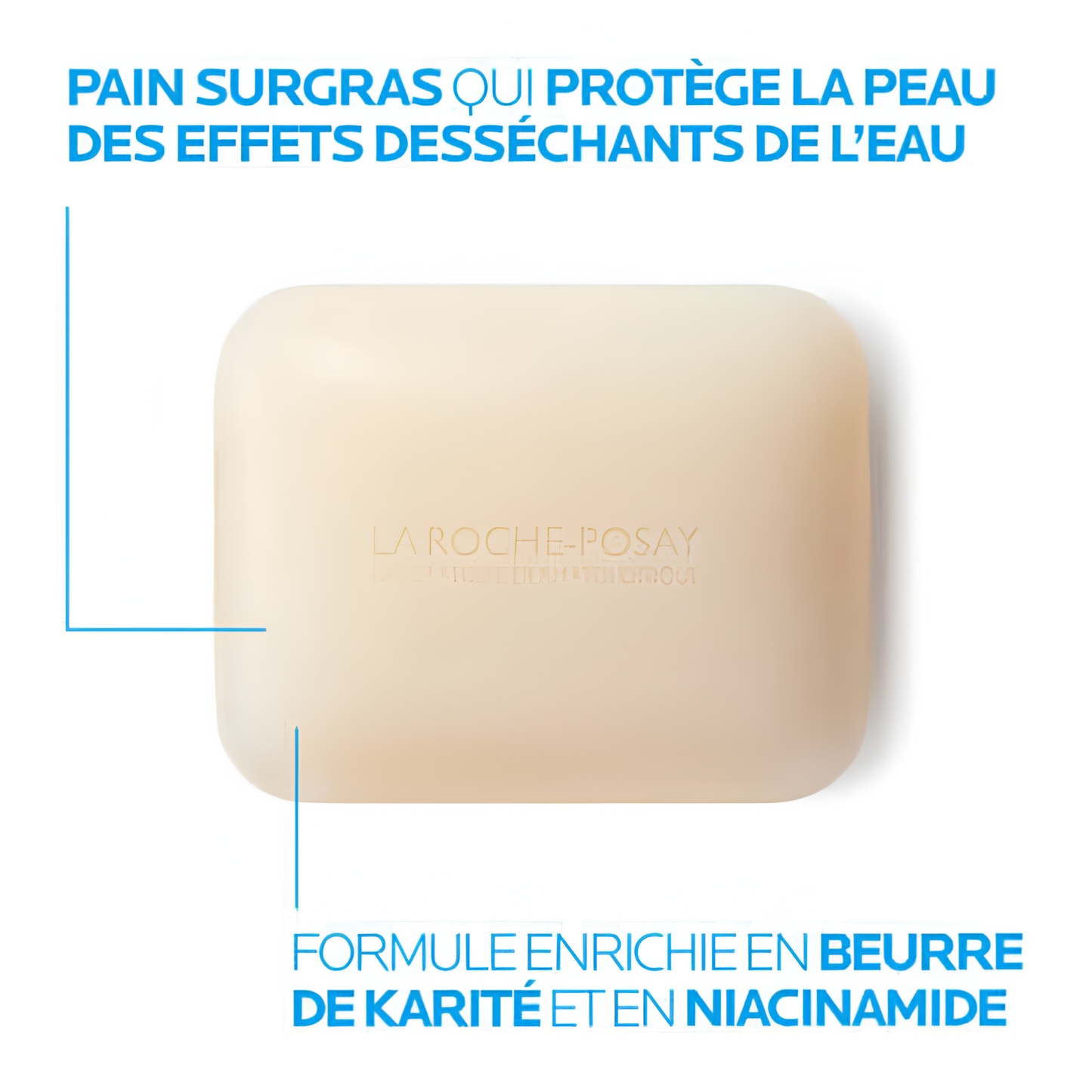 La Roche-Posay Lipikar Pain Surgras – savon doux relipidant peaux sèches – parapharmacie en ligne Tunisie – laparadulac.com