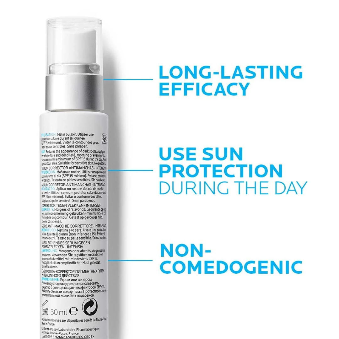Pigmentclar Sérum intensif anti-taches La Roche-Posay – corrige le teint irrégulier, estompe les taches pigmentaires – parapharmacie en ligne Tunisie – laparadulac.com