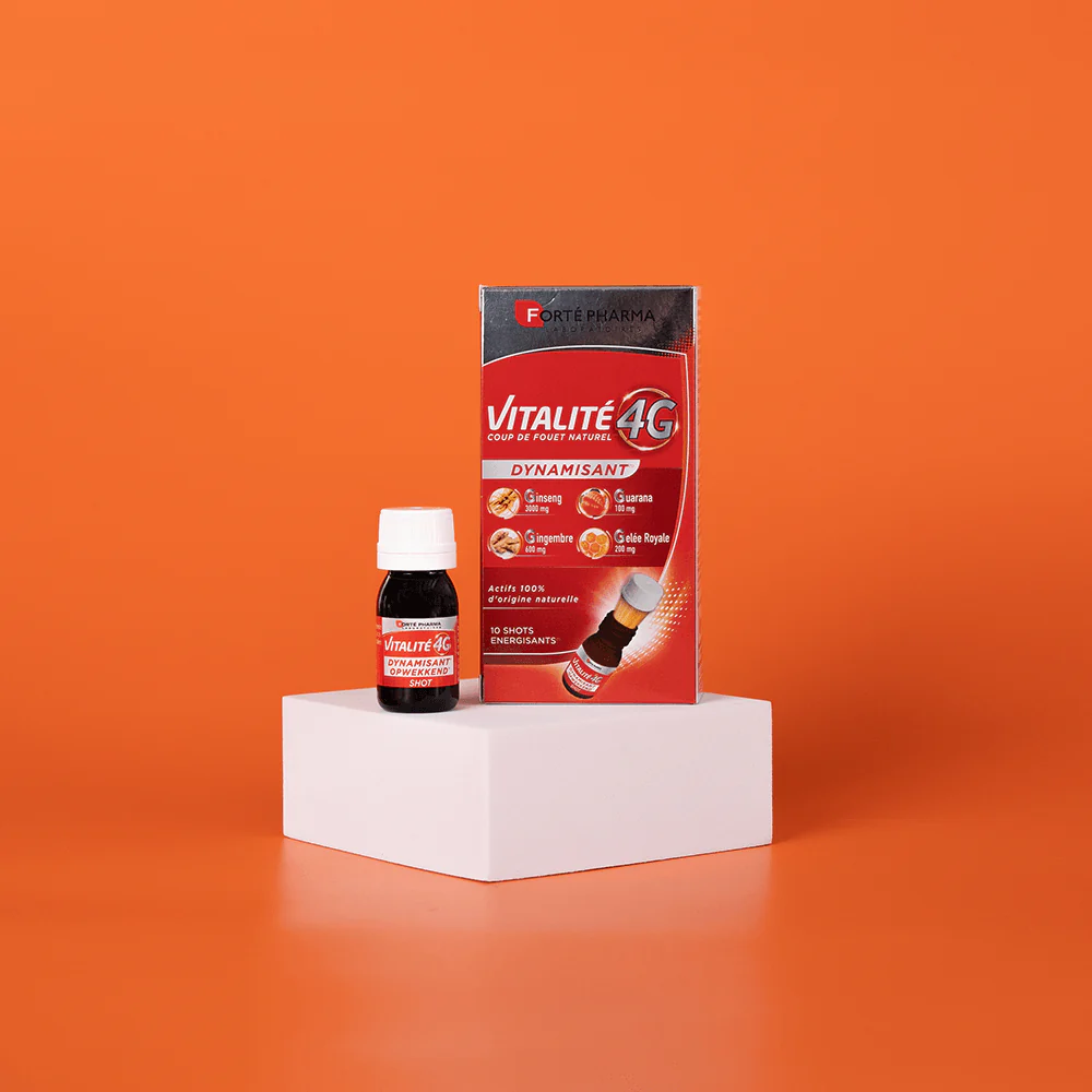 FORTE PHARMA Vitalité 4G Dynamisant 10 Shots chez laparadulac.com, parapharmacie Tunisie, booste énergie et concentration naturellement