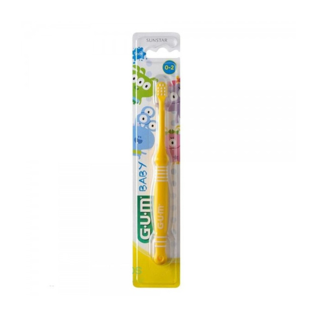 Brosse à dents GUM Baby 0-2 ans Souple 213, hygiène bucco-dentaire bébé, laparadulac.com, parapharmacie Tunisie