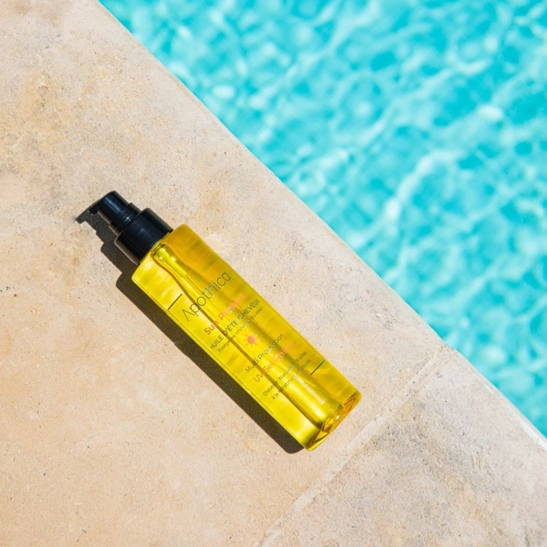 APOTHICA huile solaire cheveux 150ml pour protection UV sur laparadulac.com, parapharmacie Tunisie.