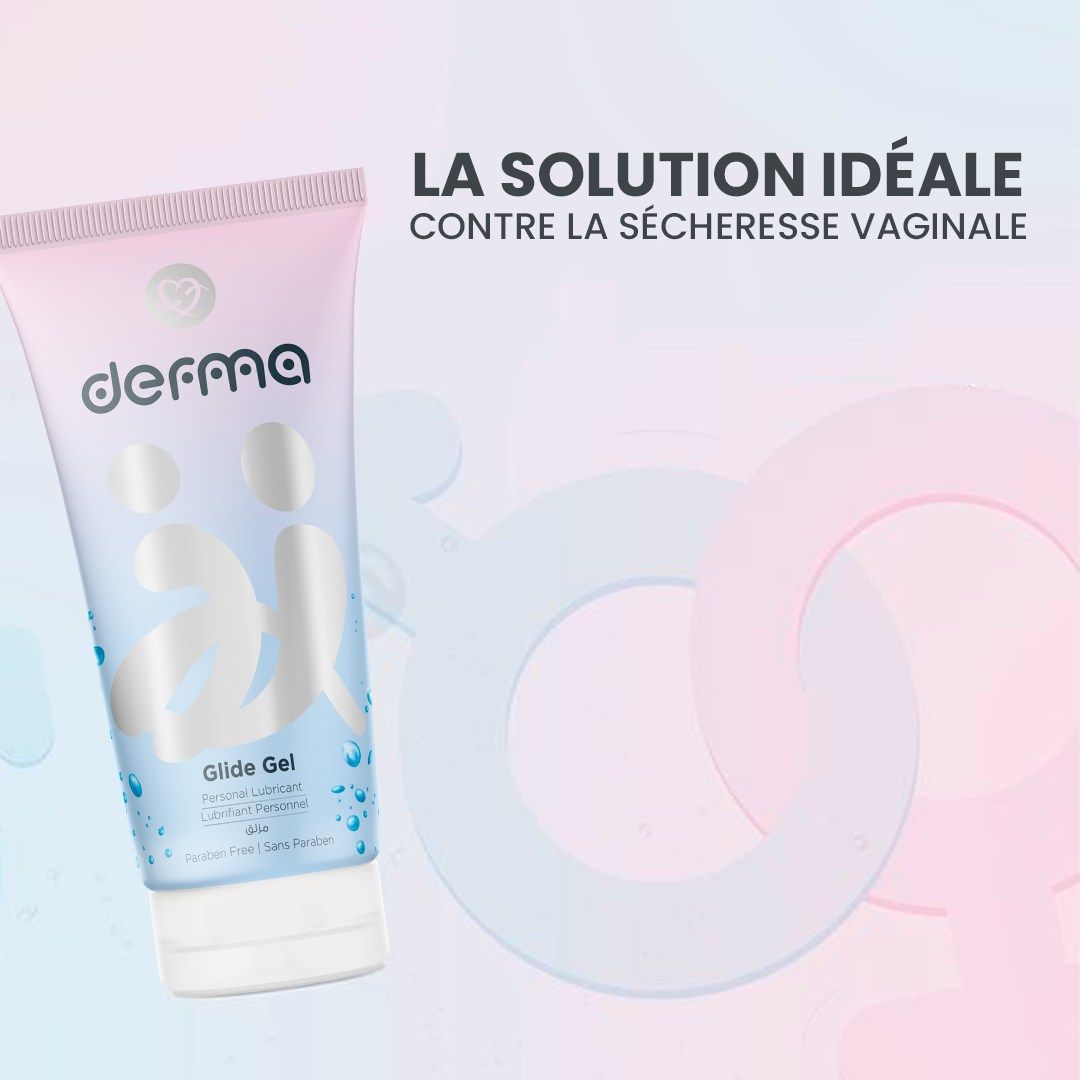 DERMA Glide Gel Lubrifiant intime hydratant 75gr sur laparadulac.com, parapharmacie Tunisie.