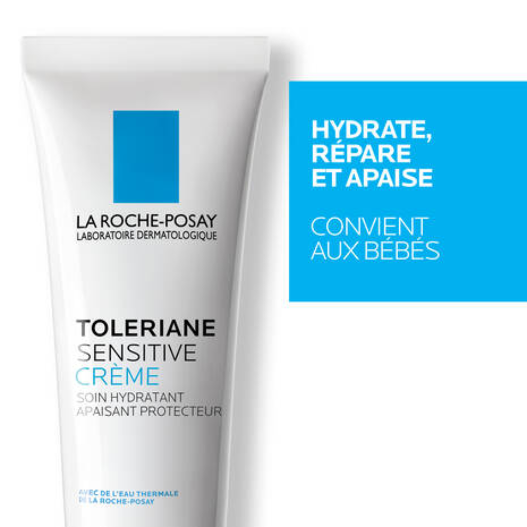Toleriane Sensitive Crème hydratante La Roche-Posay – soin apaisant pour peaux sensibles et bébés – parapharmacie Tunisie – www.laparadulac.com