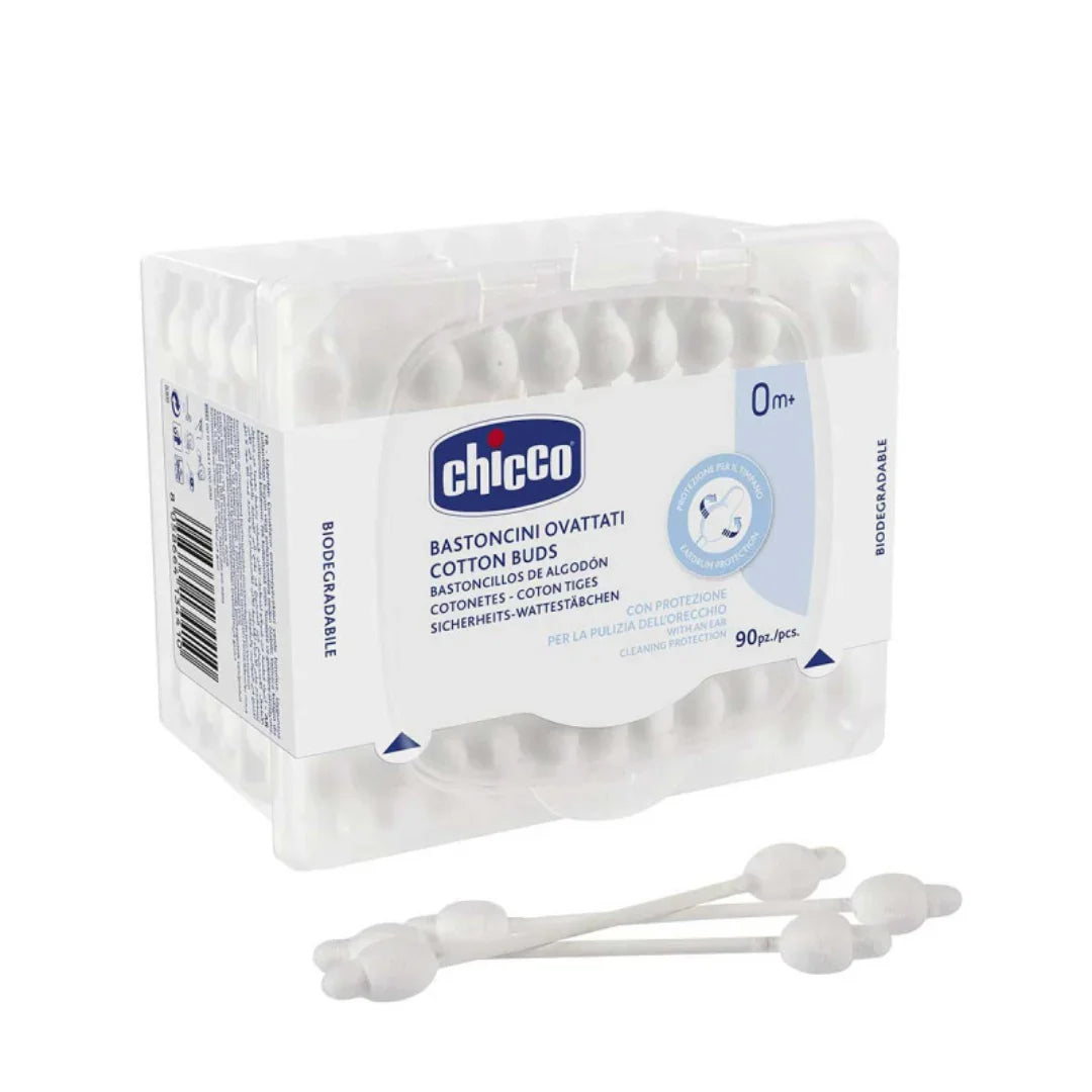 CHICCO Coton Tige Avec Protection De Tympan 0M+ Tunisie original authentique - parapharmacie en ligne La Para Du Lac