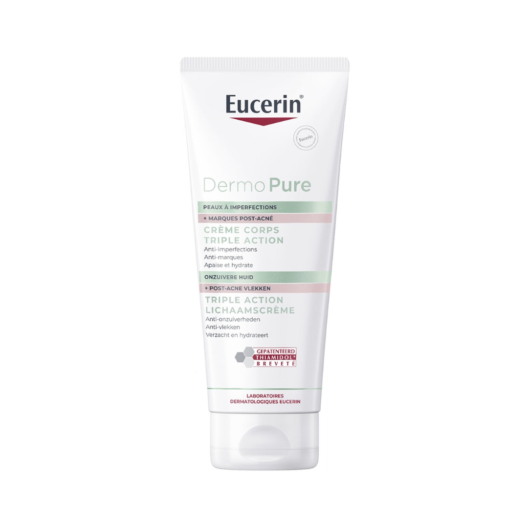Eucerin Dermopure Crème Corps Triple Action – réduit taches, imperfections et rugosités – Tunisie