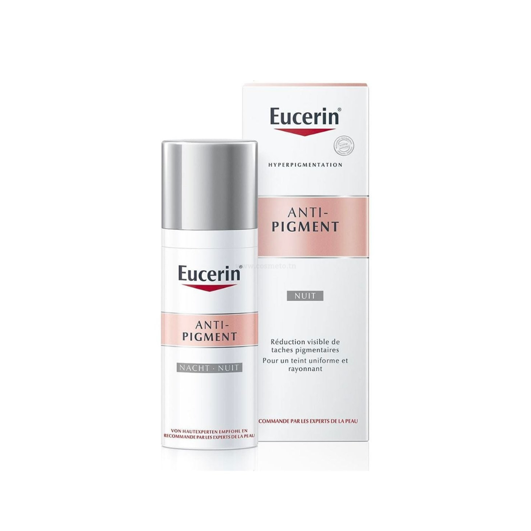 Eucerin Anti-Pigment Soin de Nuit 50 ml – réduit taches brunes, unifie le teint – Tunisie