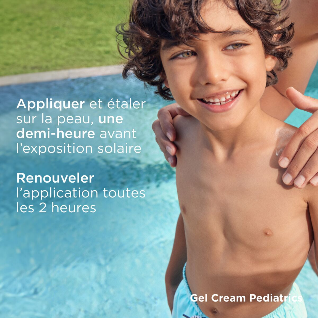 Crème solaire ISDIN Gel Cream SPF50 pour enfants – Laparadulac Parapharmacie Tunisie.