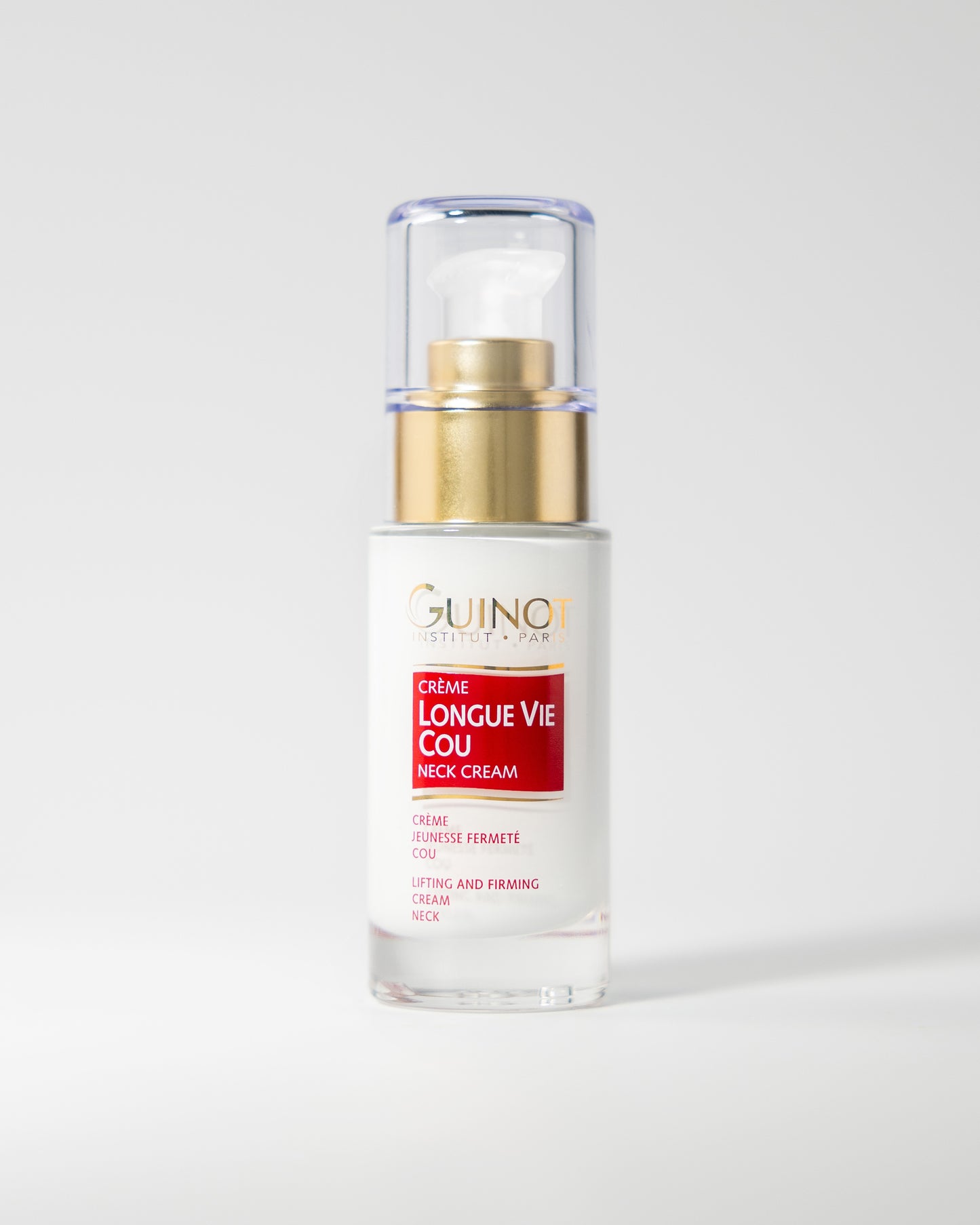 GUINOT Crème Longue Vie Cou 30ml - Parapharmacie Tunisie - Traitement Anti-Rides Raffermissant Professionnel