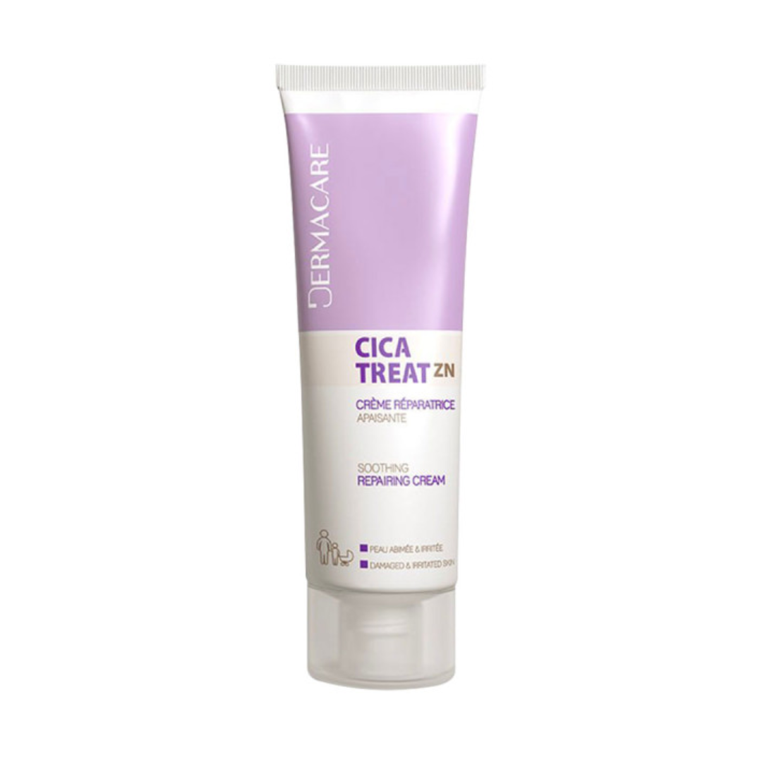 Crème réparatrice Cica Treat Zn DERMACARE vendue sur laparadulac.com, parapharmacie Tunisie, pour apaiser et cicatriser rapidement.