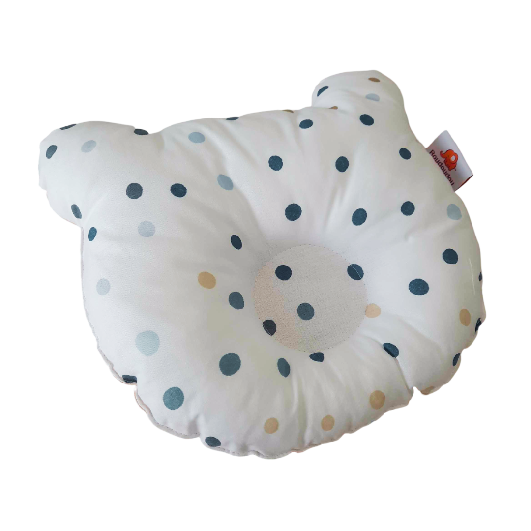 Coussin Roudoudou Anti Tête Plate sur laparadulac.com, parapharmacie Tunisie : soutien ergonomique pour crâne de bébé, prévient la plagiocéphalie.