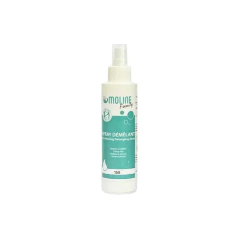 Spray démêlant Moline Family 150ml, hydratant pour cheveux, parapharmacie Tunisie, livraison rapide Lac Tunis | La Para Du Lac