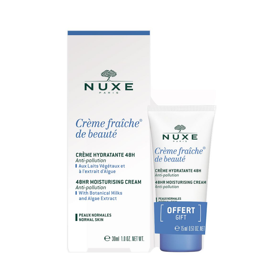 NUXE Crème Riche 48H 30 ml + 15 ml offert – peaux sèches à très sèches – parapharmacie Tunisie laparadulac.com